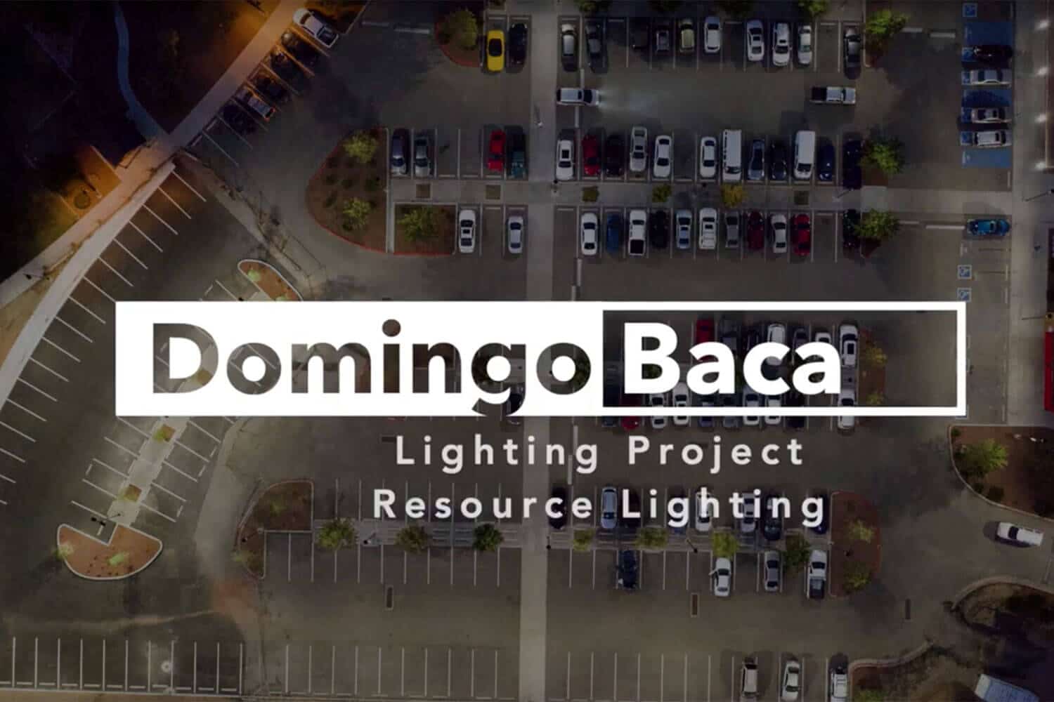 Drone image of Domingo Baca parking area